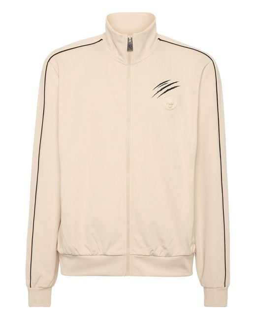 Philipp Plein Natural Tracksuit Zip Jacket for men