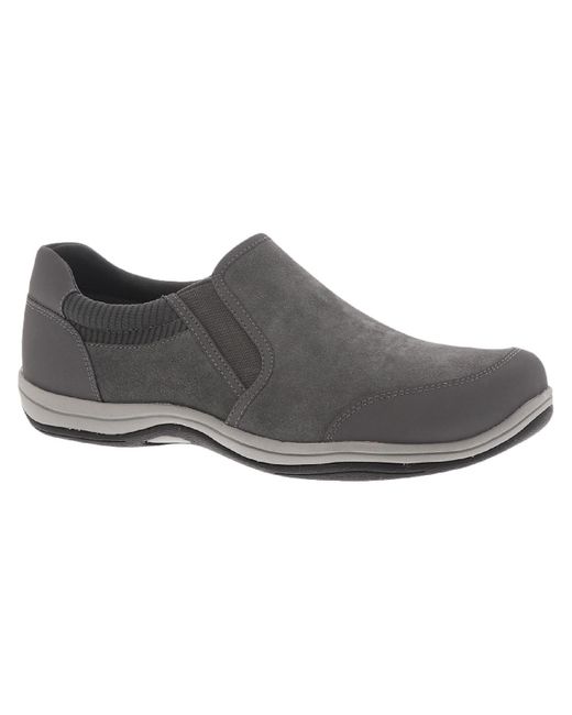 Easy Street Black Infinity Faux Suede Slip-on Casual And Fashion Sneakers