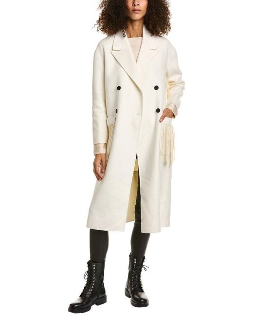 AllSaints Natural Freya Wool-blend Coat