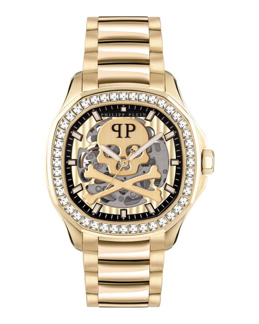 Philipp Plein Metallic $keleton $pectre Gold Watch Pwraa0723 Stainless Steel for men
