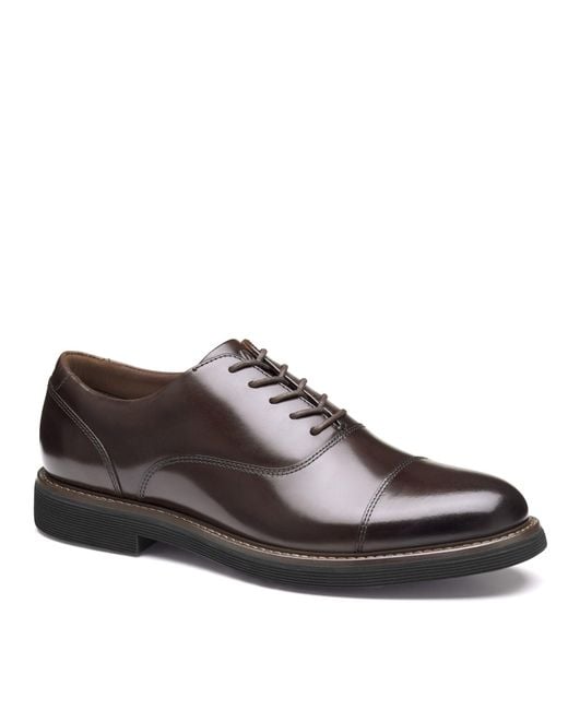 Johnston & Murphy Brown Tyson Cap Toe Oxford for men