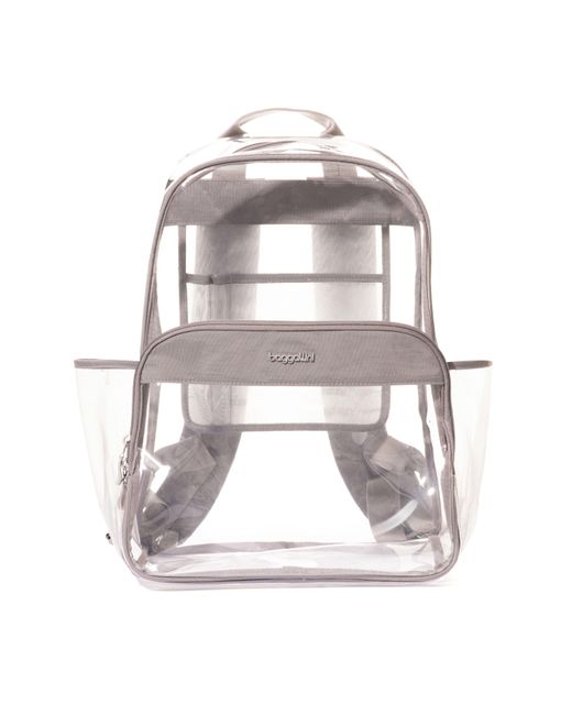 Baggallini Metallic Clear Event Compliant Large Backpack