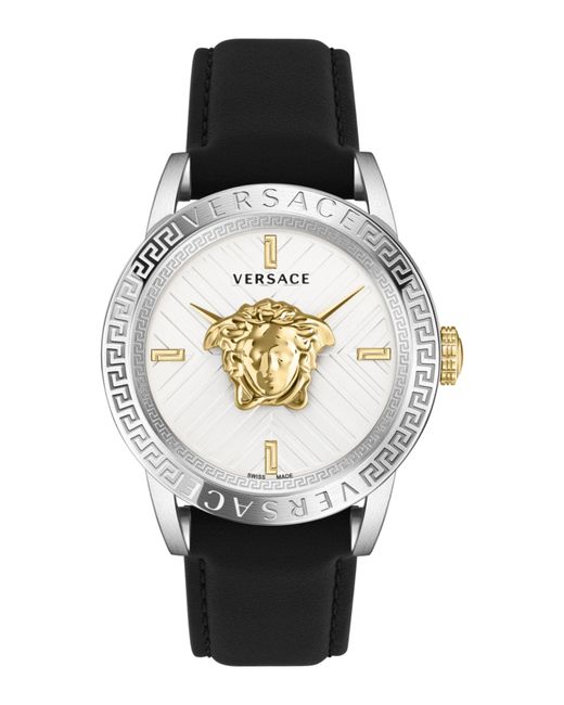 Versace Black V-code Strap Watch for men