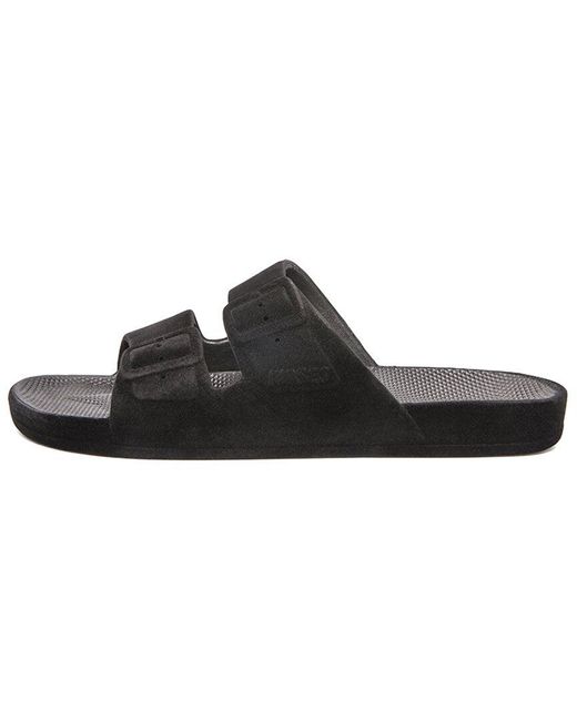 FREEDOM MOSES Black Two Band Sandal