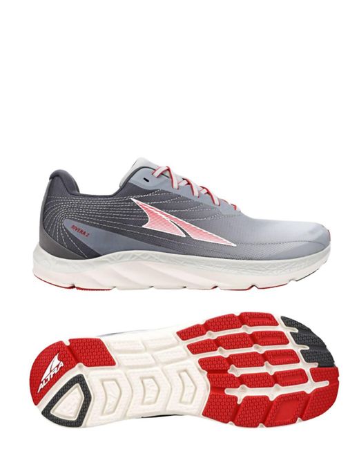 Altra Rivera 3 Running Shoes In Light Grey/red for men