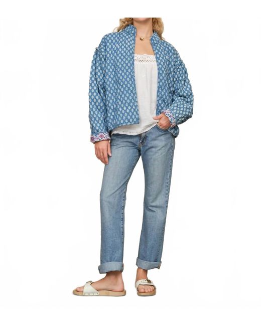 M.A.B.E Blue Jenna Quilted Jacket