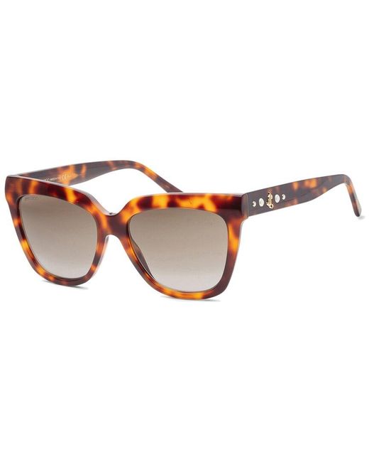 Jimmy Choo Brown Juliekas 55mm Sunglasses