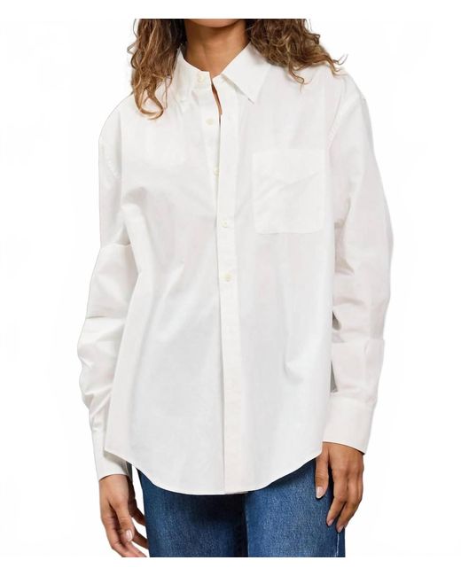 Mamene White Slim Repeat Shirt