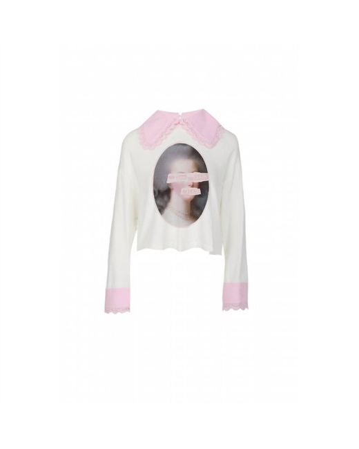Selkie White God Save The Queen Romantics Sweater