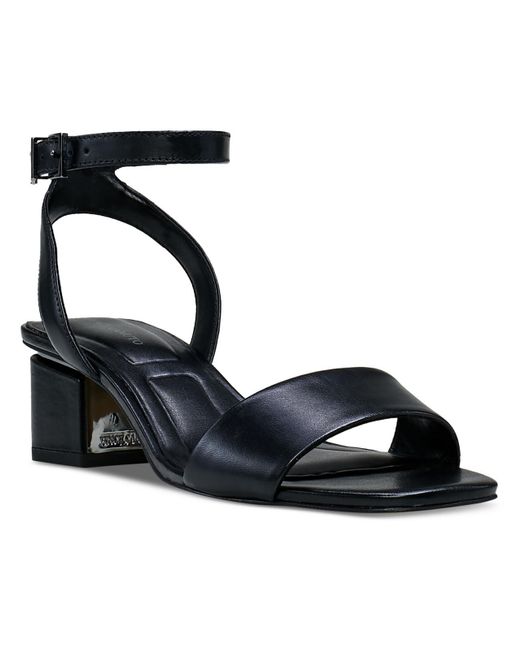 Vince Camuto Black Acaylee Leather Ankle Strap