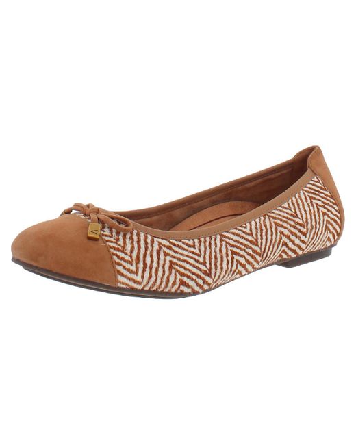 Vionic Minna Calf Hair Leopard Print Ballet Flats in Brown Lyst