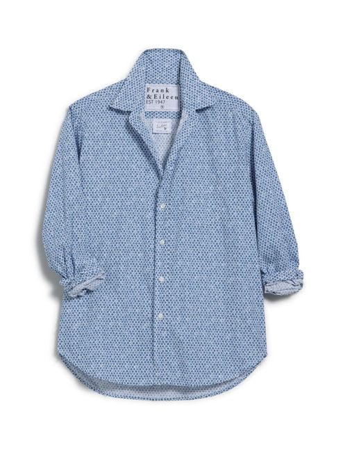 Frank & Eileen Blue Relaxed Button