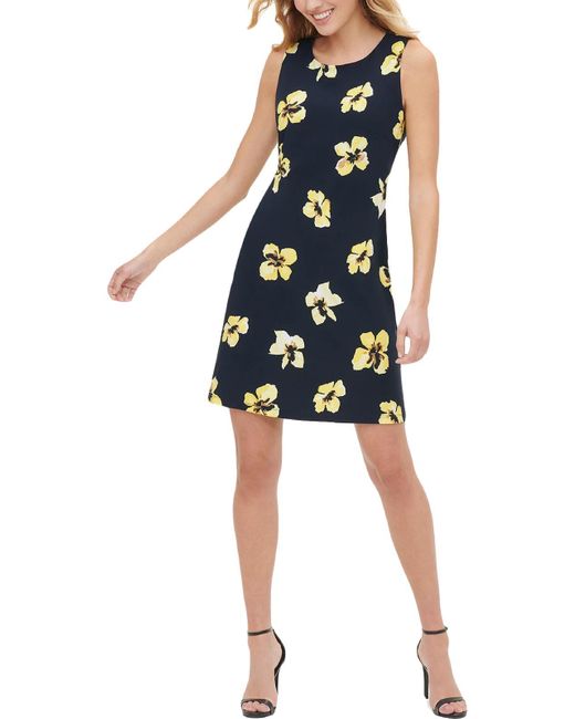 Tommy Hilfiger Petites Work Short Sheath Dress in Black Lyst