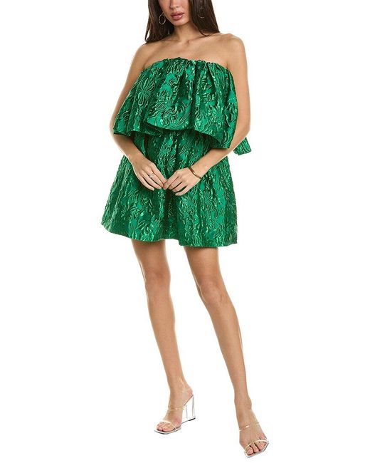 Ulla Johnson Green Oui Mini Dress