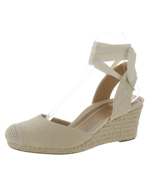 Vionic Natural Maris Suede Ankle Strap Wedge Sandals
