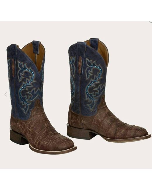Lucchese Multicolor Giant Alligator Malcolm Exotic Boots for men