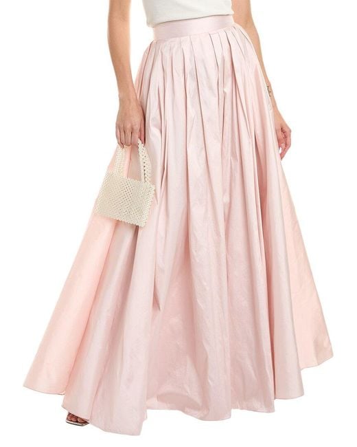 EMILY SHALANT Pink Taffeta Ballgown Skirt