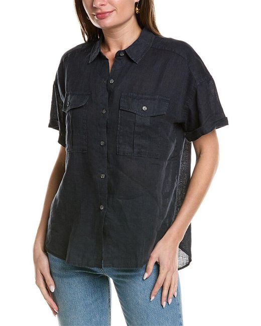 Alex Mill Black Utility Linen Shirt