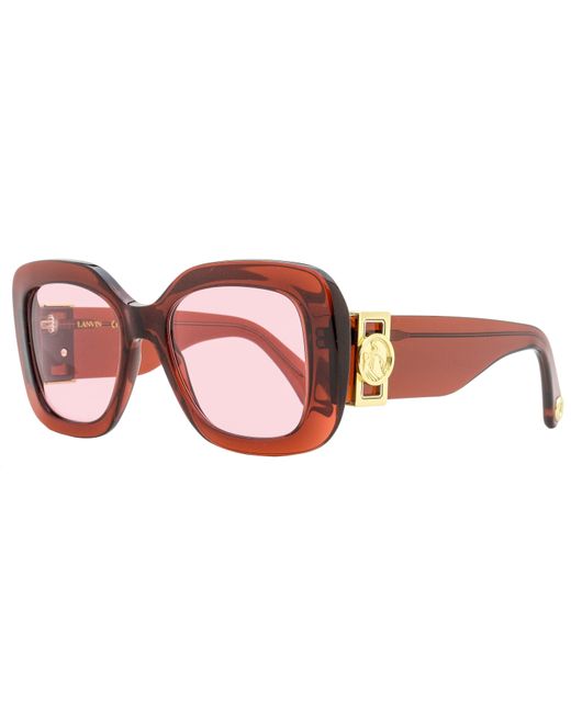 Lanvin Black Square Sunglasses Lnv626s 601 Deep Red 53mm