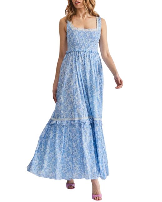 LoveShackFancy Women's Blue Brentlin Dress LoveShackFancy Women's Blue Brentlin Dress