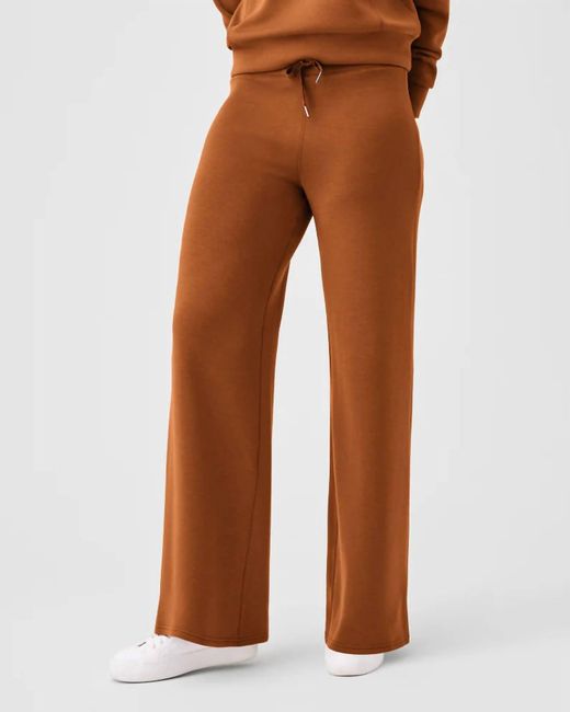 Spanx Brown Airessentials Wide Leg Pants