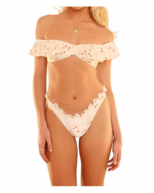 Dippin' Daisy's Orange Siren Bandeau Bikini Top