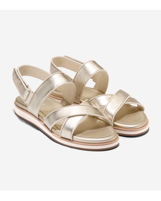 Cole Haan Metallic Mirabelle Crisscross Sandals