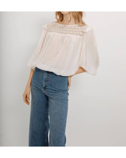 Guadalupe Blue Ulla Blouse