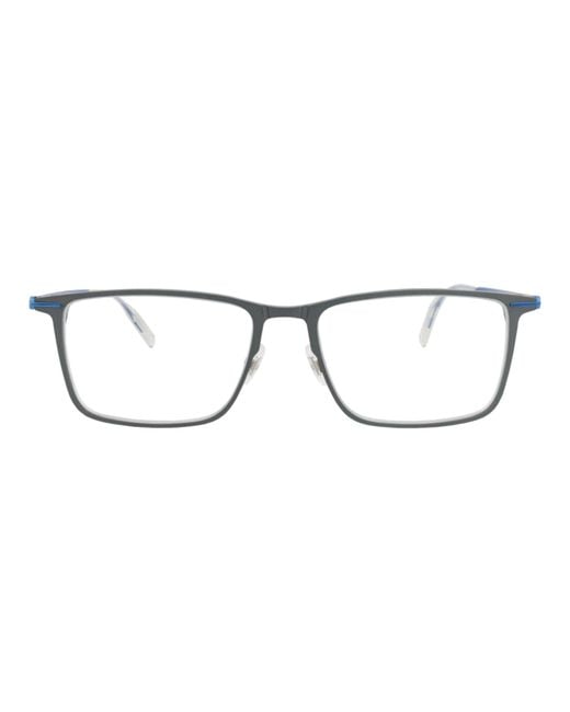 Montblanc Brown Square-Frame Alluminium Optical Frames for men