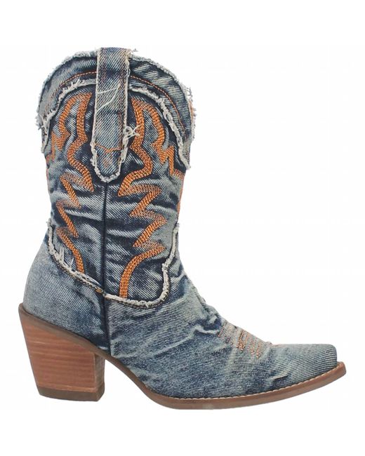 Dingo Blue Y'All Need Dolly 9" Denim Fashion Boot