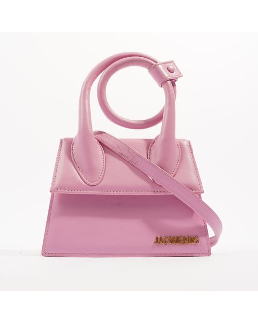 Jacquemus Pink Le Chiquito Noeud Leather