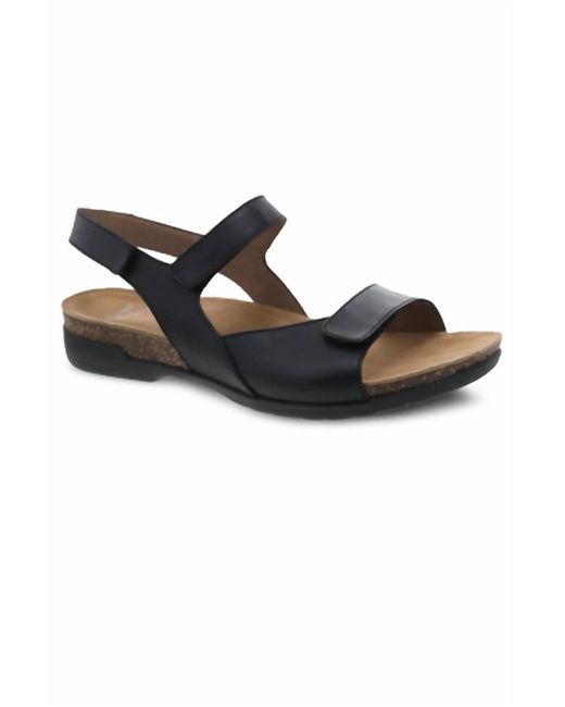 Dansko Black Ronda Milled Nubuck