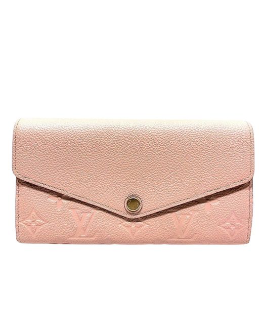 Louis Vuitton Pink Sarah Leather Wallet (pre-owned)