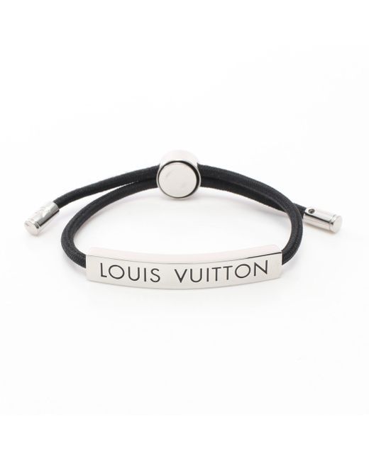 Louis Vuitton Metallic Brasserie Lv Space Noir Bracelet Nylon