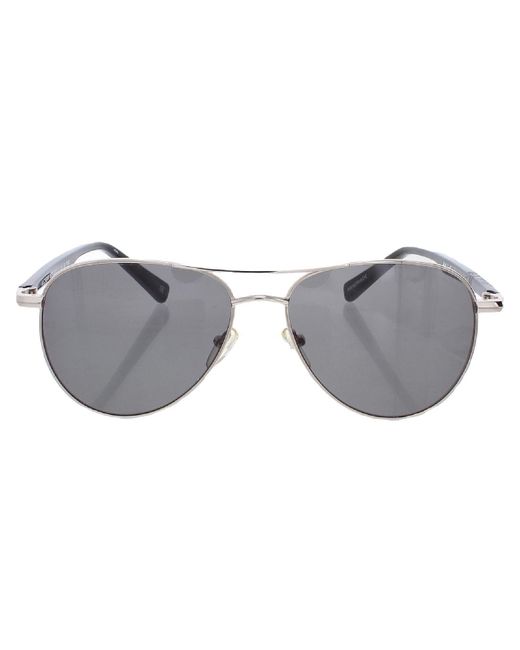 Le Specs Alchemy Brow Bar Aviator Sunglasses In Gray Lyst