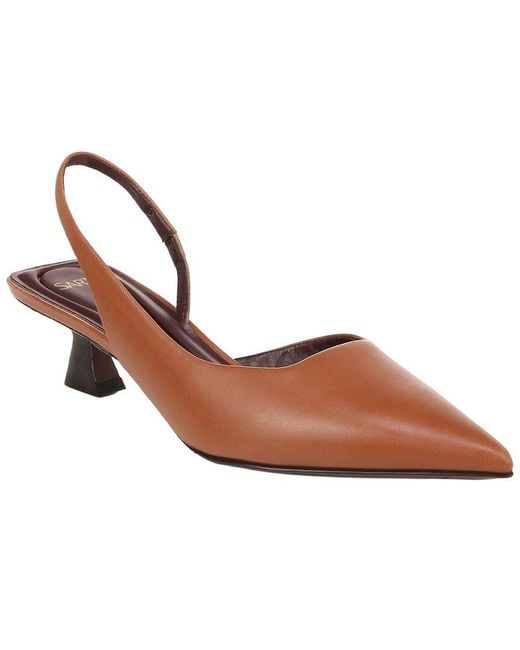 Sarto Brown A-Devin Leather Slingback