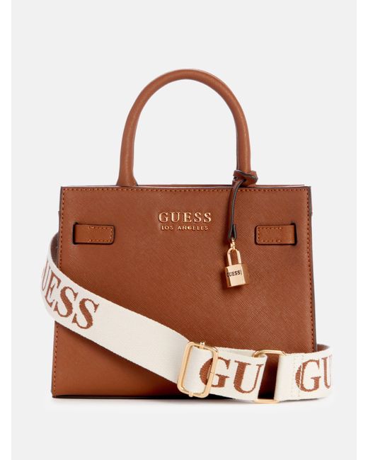 Guess Factory Brown Lindfield Small Satchel