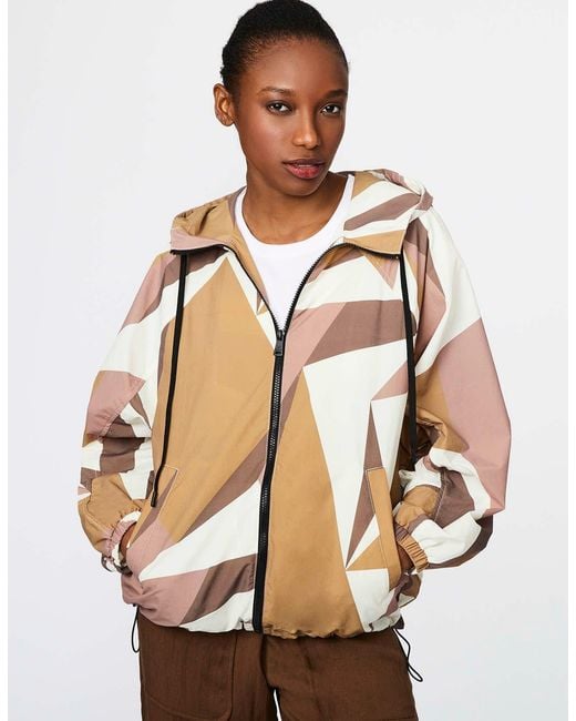 Bernardo Natural Windward Abstract Shell Jacket