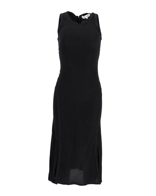 Diane von Furstenberg Black Racerback Midi Dress