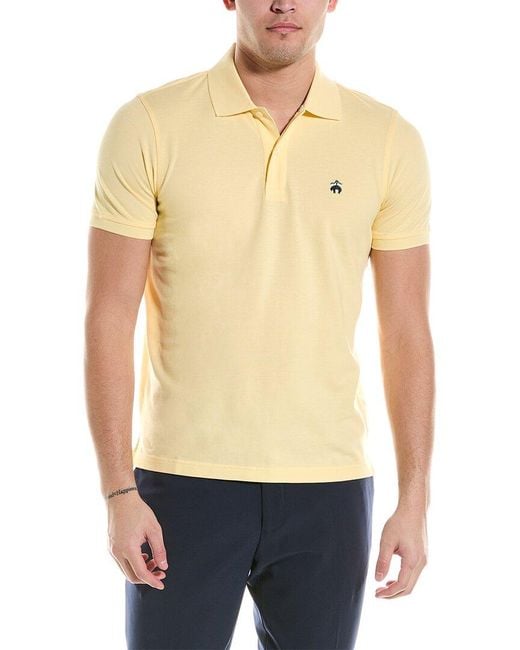 Brooks Brothers Blue Solid Slim Fit Polo Shirt for men