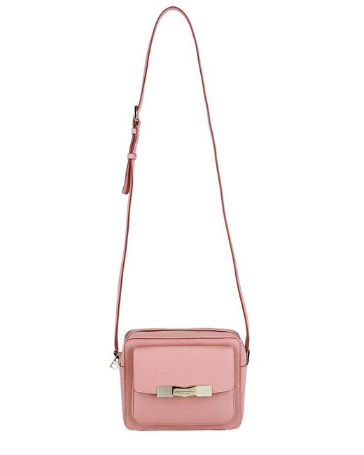 Bruno Magli Chiseled Medium Leather Camera Bag in Pink Lyst