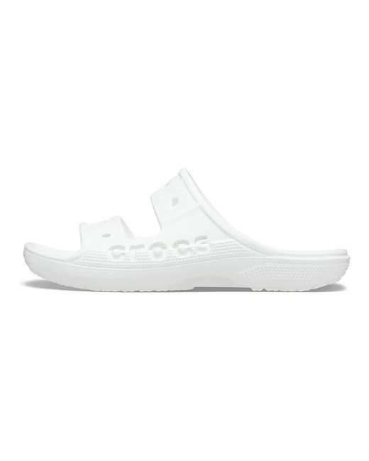 CROCSTM White Baya Two-Strap Slide Sandals