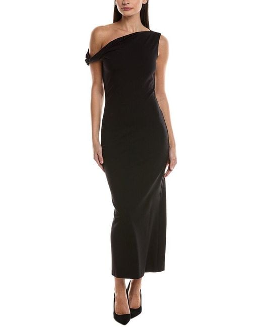 Rag & Bone Irina Asymmetric Maxi Dress in Black | Lyst