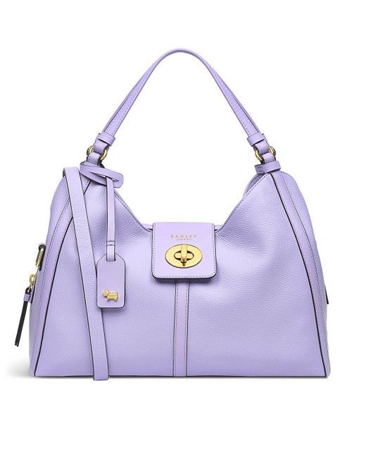 Radley Longacre Medium Ziptop Satchel in Purple Lyst