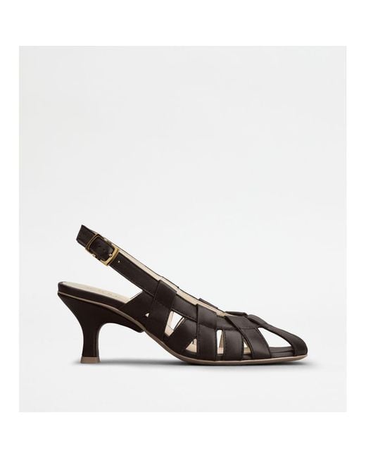Tod's Black Slingback Pumps
