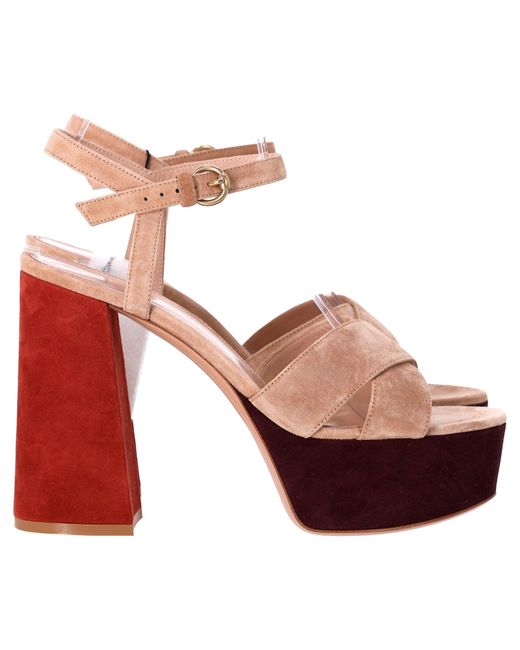 Color block platform heels store