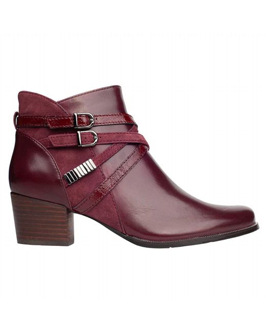 Regarde Le Ciel Purple Isabel 120 Leather Bootie