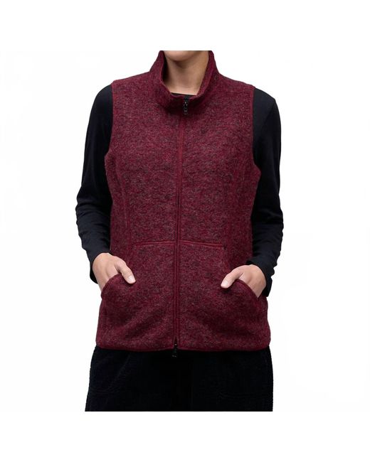 cut-loose Purple Zip Front Vest