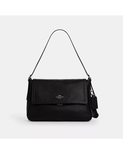 COACH Black Etta Flap Bag