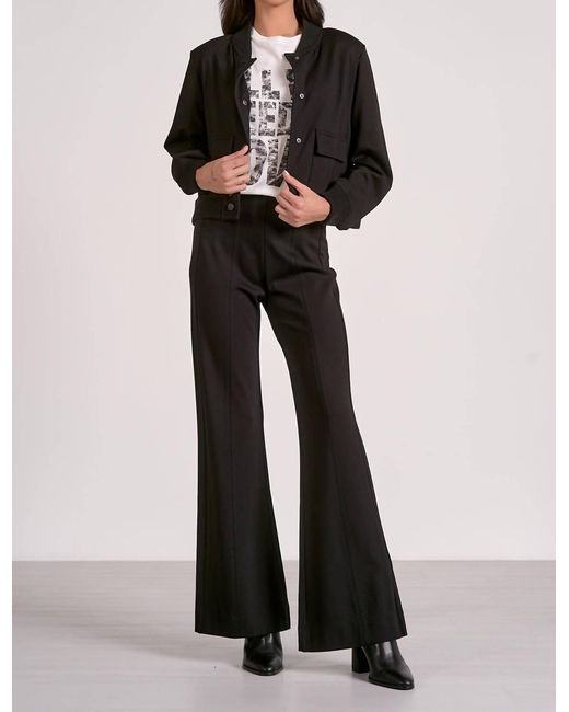 Elan Black Kristi Button Up Jacket